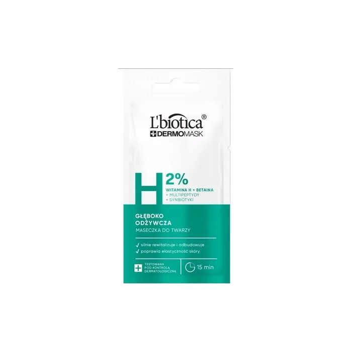 Lbiotica Dermomask Deeply Nourishing Face Mask With Vitamin H 8 Ml