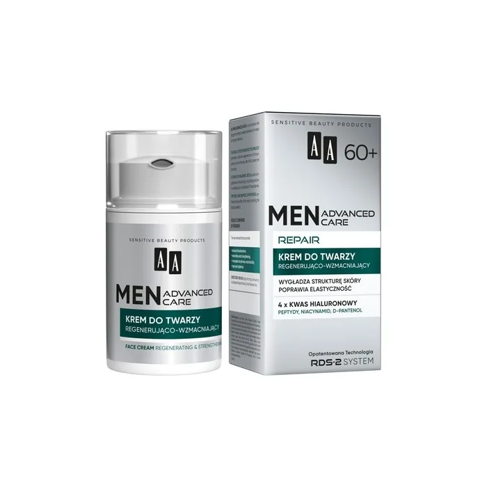 Aa Men Advanced Care Repair 60+ Regenerating And Strengthening Face Cream 50ml