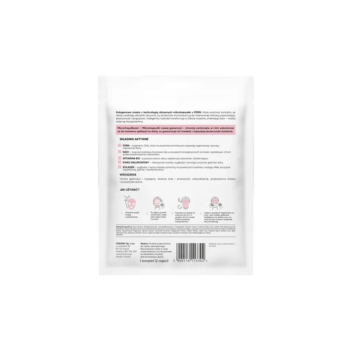 Lbiotica Transforming Hydrogel Collagen Mask With Pdrn Tension And Firming