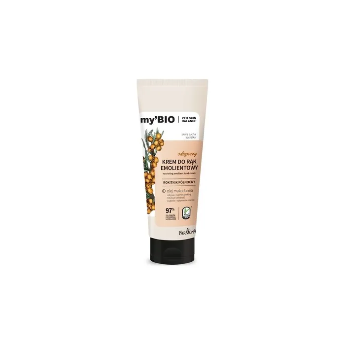 Farmona Mybio Nourishing Emollient Cream For Hands Sea Buckthorn Northern 100 Ml