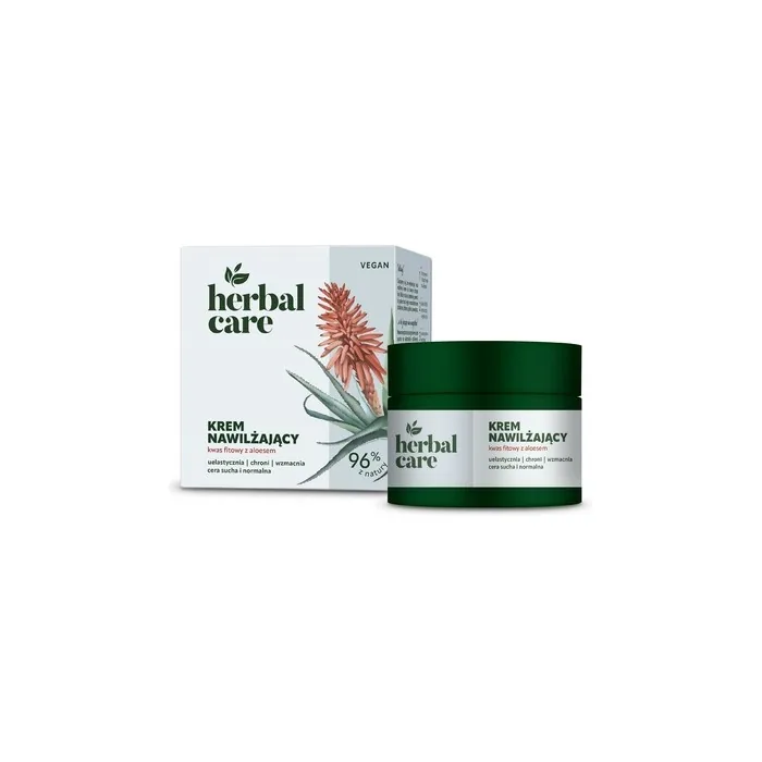 Farmona Herbal Care Vegan Moisturizing Cream With Phytic Acid And Aloe For Dry And Normal Skin Day And Night 50 Ml
