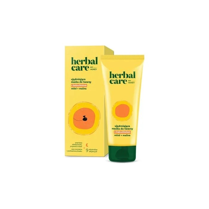 Farmona Herbal Care My Honey Revitalizing Face Mask With Bakuchiol Honey And Raspberry For Night Use 50 Ml
