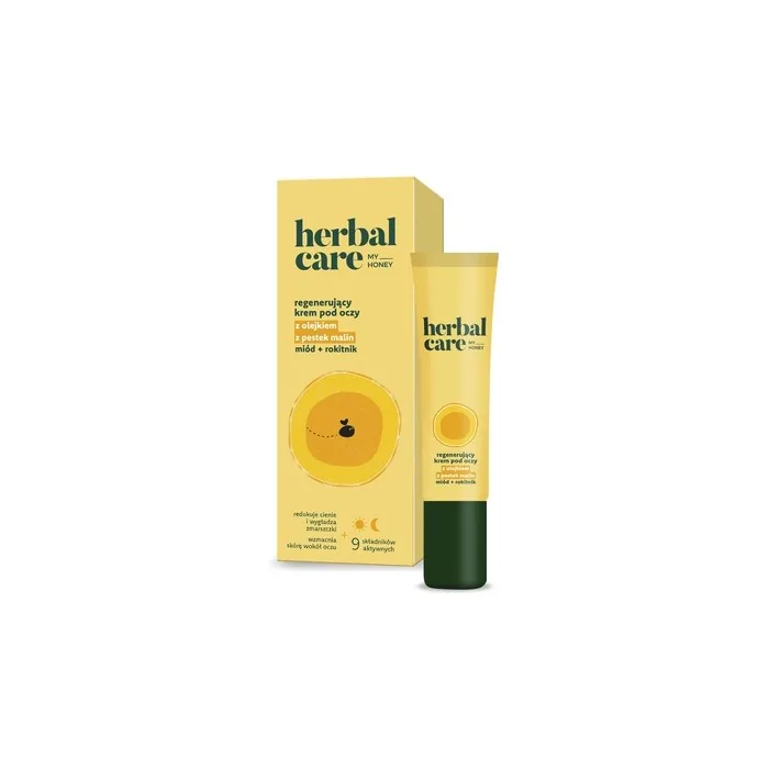 Farmona Herbal Care My Honey Regenerating Eye Cream With Raspberry Seed Oil Honey And Sea Buckthorn For Day And Night 15 Ml