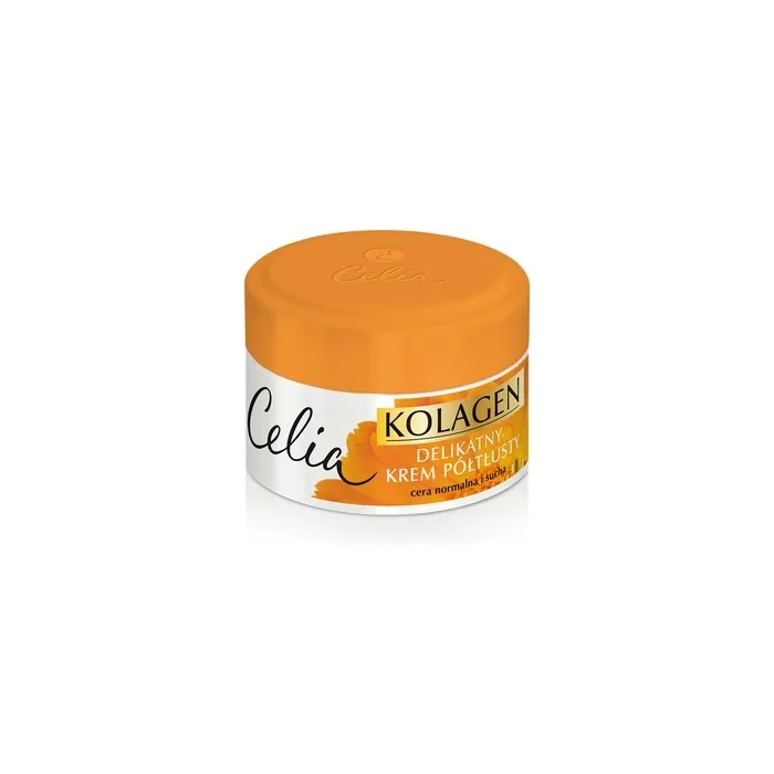Celia Delicate Collagen Cream Semi-Oily For Face Marigold 50ml