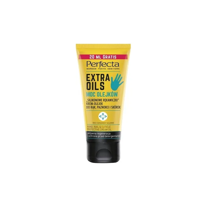 Perfecta Body Extra Oils Silicone Gloves Cream-Oil For Hands, Nails, And Cuticles 80ml