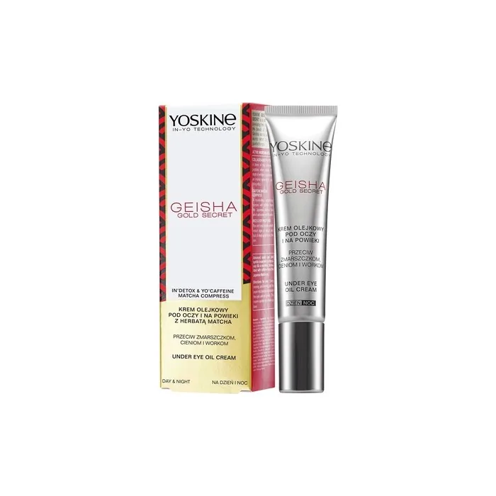 Yoskine Geisha Gold Secret Oil Cream For Eyes And Eyelids 15ml - Anti-Wrinkle, Dark Circles, And Bags