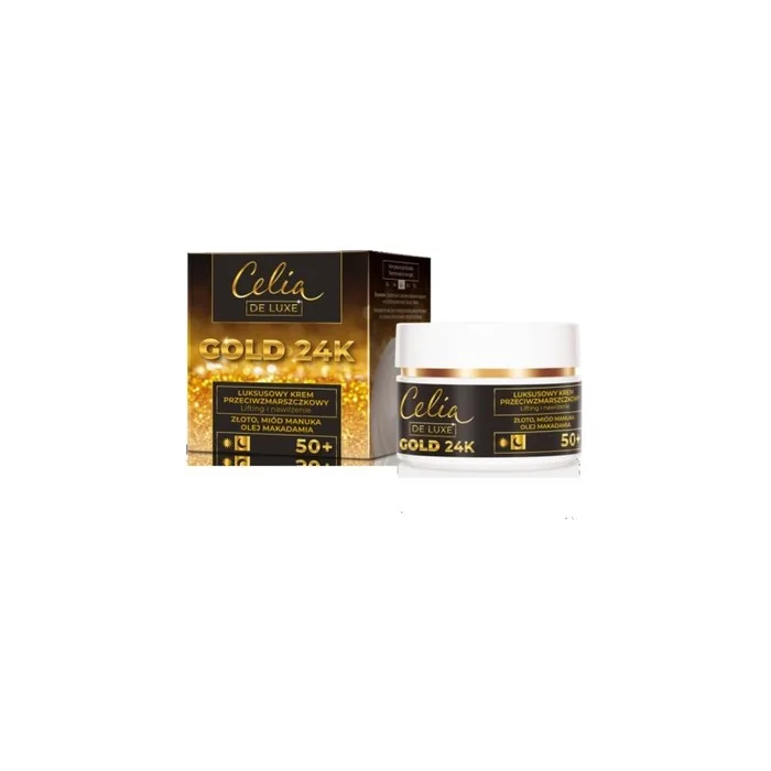 Celia De Luxe Gold 24k Luxurious Anti-Wrinkle Face Cream Lift & Moisturizing 50ml
