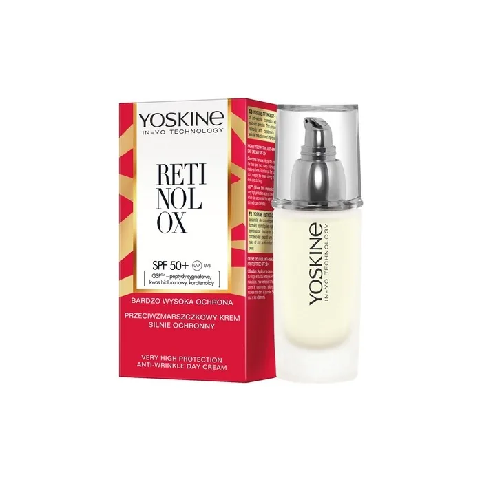 Yoskine Retinolox Face Cream Spf50+ 30ml - High Protection Sunscreen