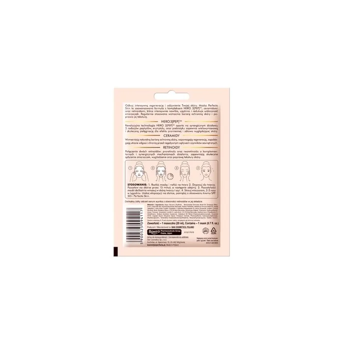 Dax Perfecta Skin Malgorzata Kozuchowska Antiaging Mask Serum On Fabric 20 Ml