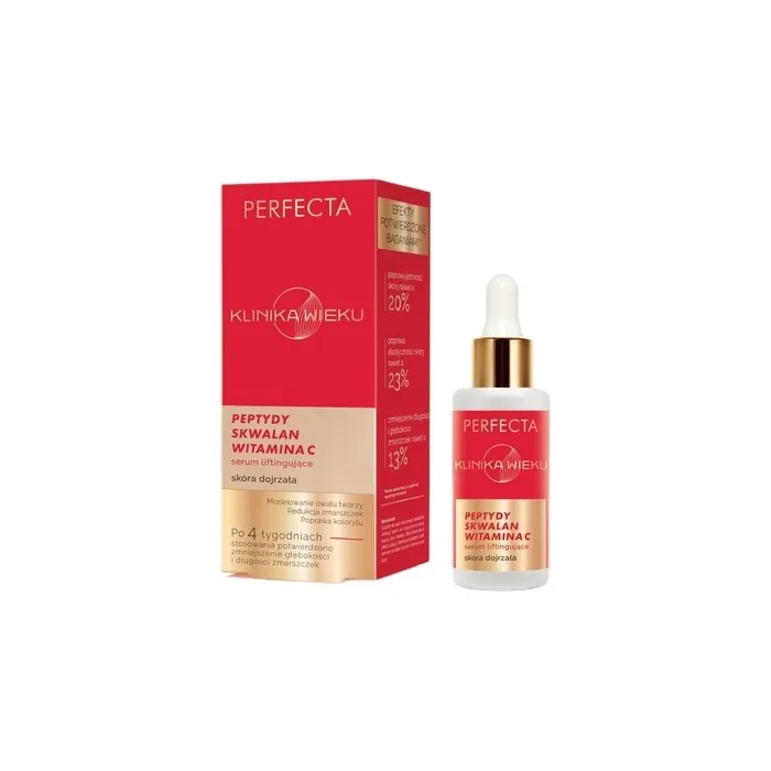 Perfecta Age Clinic Lifting Serum With Peptides Squalane And Vitamin C 30ml