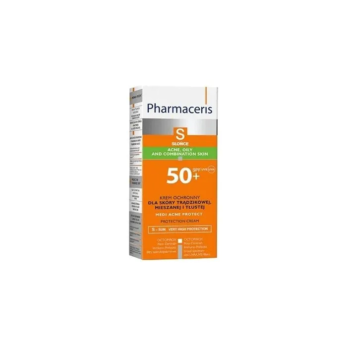 PHARMACERIS S Sunscreen for Oily Combination Skin MEDI ACNE PROTECT SPF 50+ 50ml