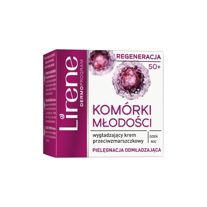 Lirene Dermo Regeneration 50+ Smoothing Anti-Wrinkle Cream Youth Cells 50ml