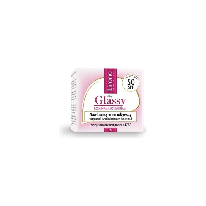 Lirene Effect Glassy Moisturizing Nourishing Cream Spf 50, 50 Ml