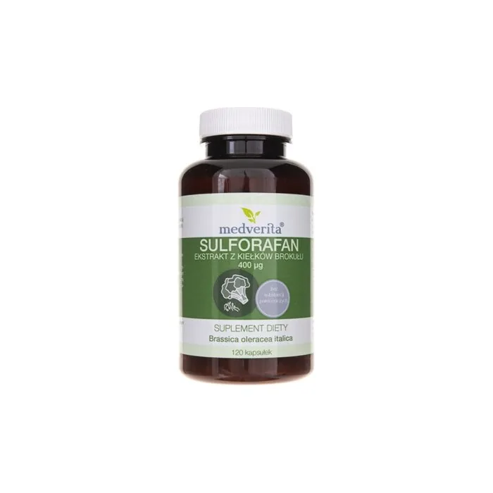 Medverita Sulforaphane Broccoli Sprout Extract 400µg 120 Capsules