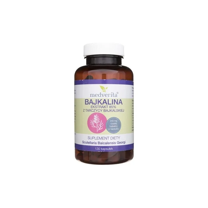 Medverita Bajkalina 85% Baikal Skullcap Extract 120 Capsules