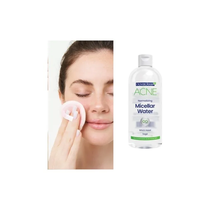 Novaclear Acne Micellar Water 400ml Purifying Micellar Water for Oily Skin