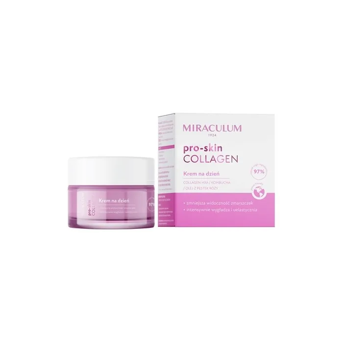 Miraculum Collagen Pro-Skin Day Cream Anti-Wrinkle Face Cream Revitalizes Smooths Wrinkles Collagen Kombucha For All Skin Types For Day & Night 50ml