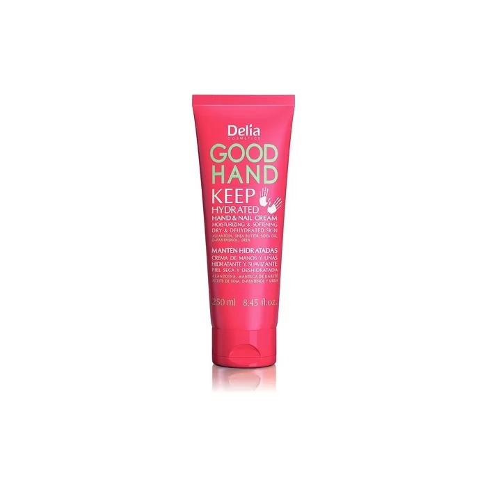 Delia Cosmetics Good Hand Cream Keep Hydrated Hand and Nail Cream Moisturising and Softening Shea Butter and Soya Oil 250ml