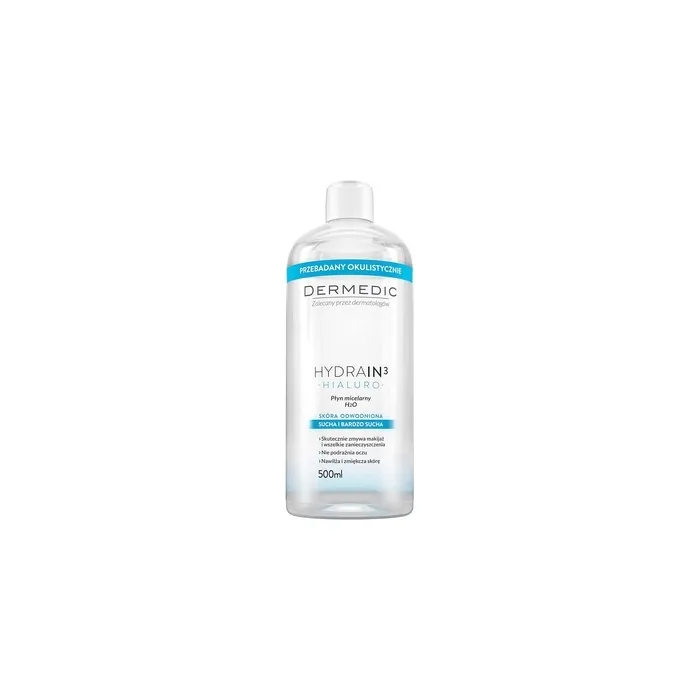 Dermedic Hydrain 3 Micellar Water 2x500ml - Pack of 2