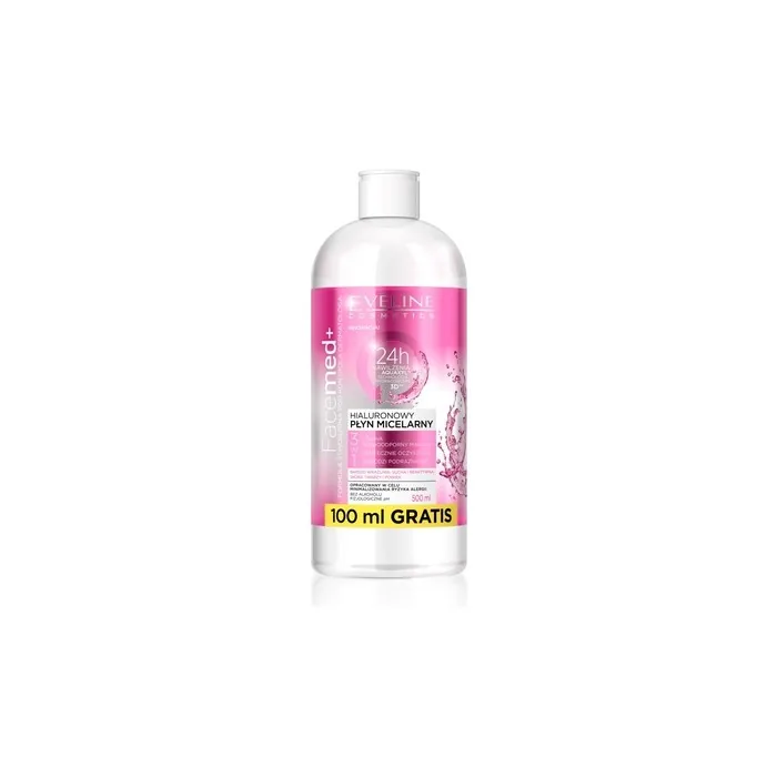 Facemed+ Hyaluronic Micellar Liquid 3 In 1 500ml - Gentle Cleansing And Hydration