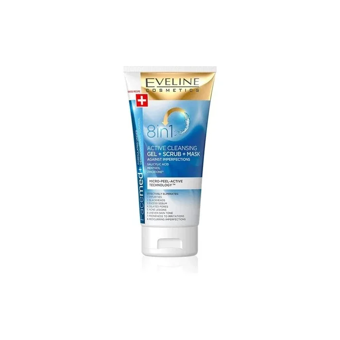 Eveline 8-in-1 Deep Cleansing Active Gel for Uneven Skin 150ml