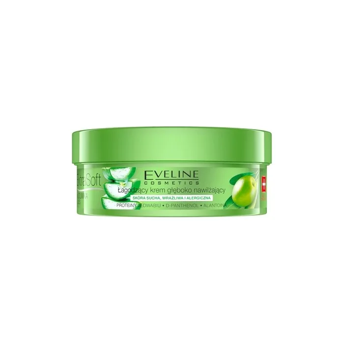 Eveline Extra Soft Body Cream Soothing Deeply Moisturizing Cream For Face And Body With Bio Oil And Aloe Vera 175ml