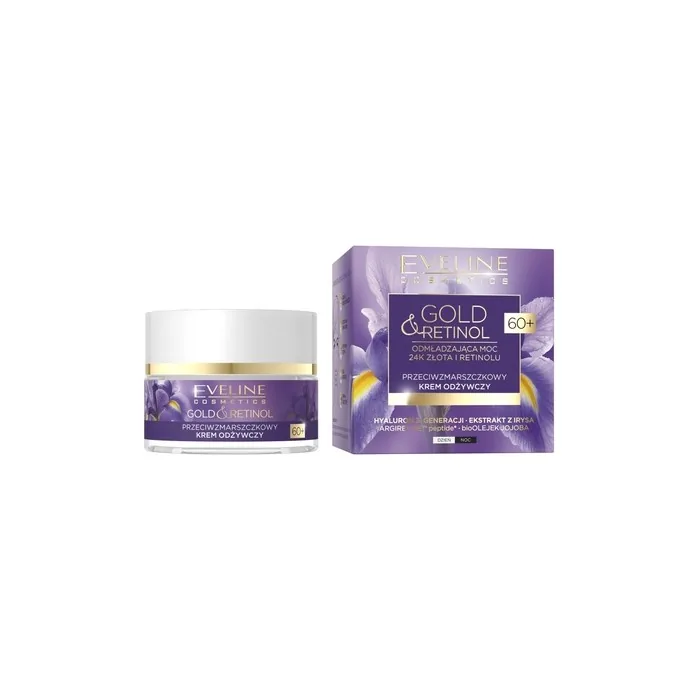 Eveline Cosmetics Gold & Retinol Anti-Wrinkle Firming Cream For Day And Night 60+ 50ml