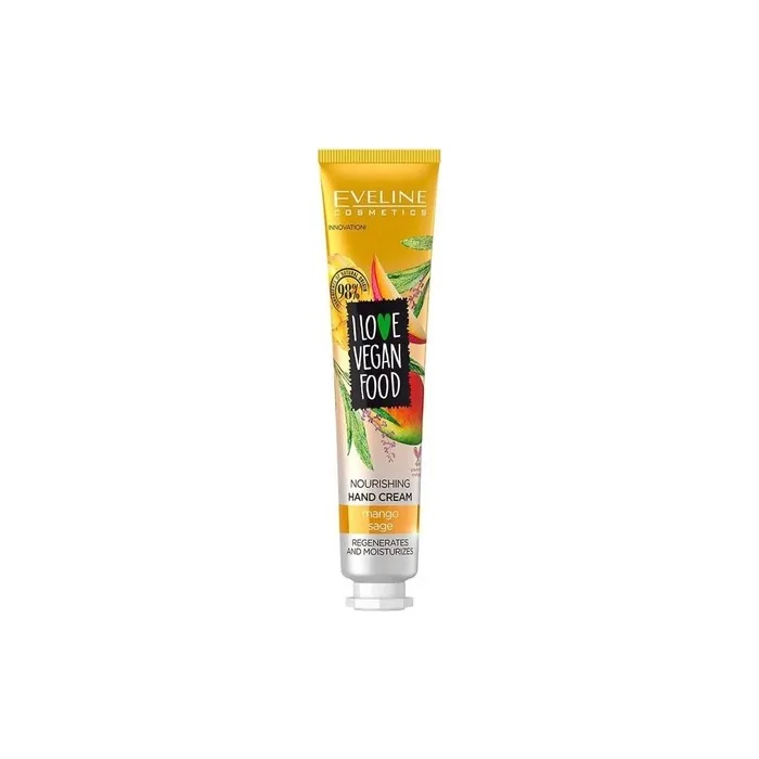 Eveline Cosmetics Ich Liebe Vegan Food Nourishing Hand Cream Mango & Sage 50ml