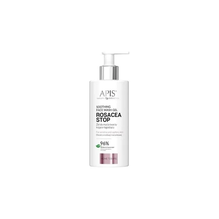 Apis Rosacea Stop Soothing Face Wash Gel for Sensitive Capillary Skin 300ml