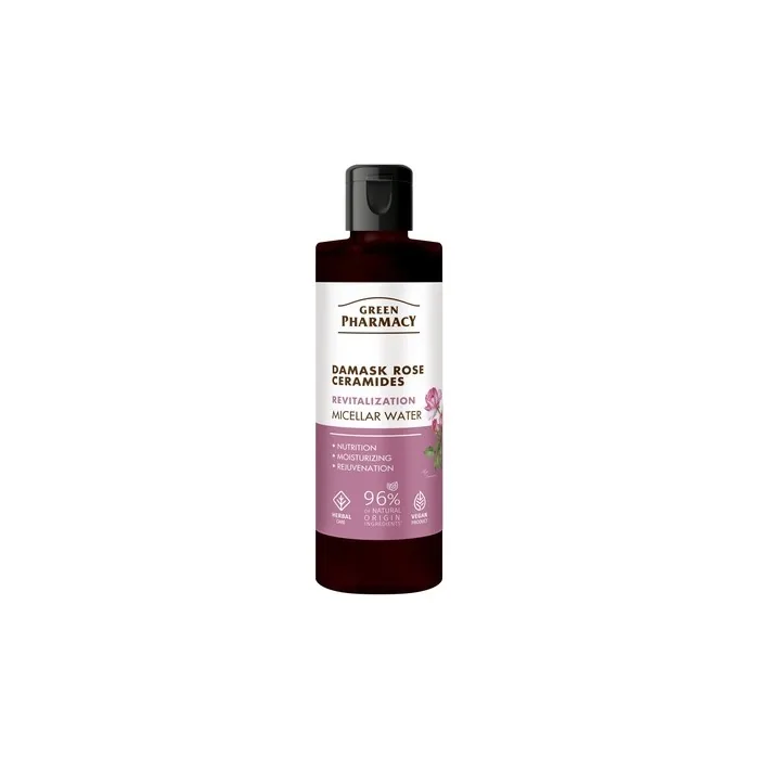 Elfa Pharm Green Pharmacy Damask Rose Ceramides Revitalizing Micellar Water For Face Makeup Removal 200 Ml