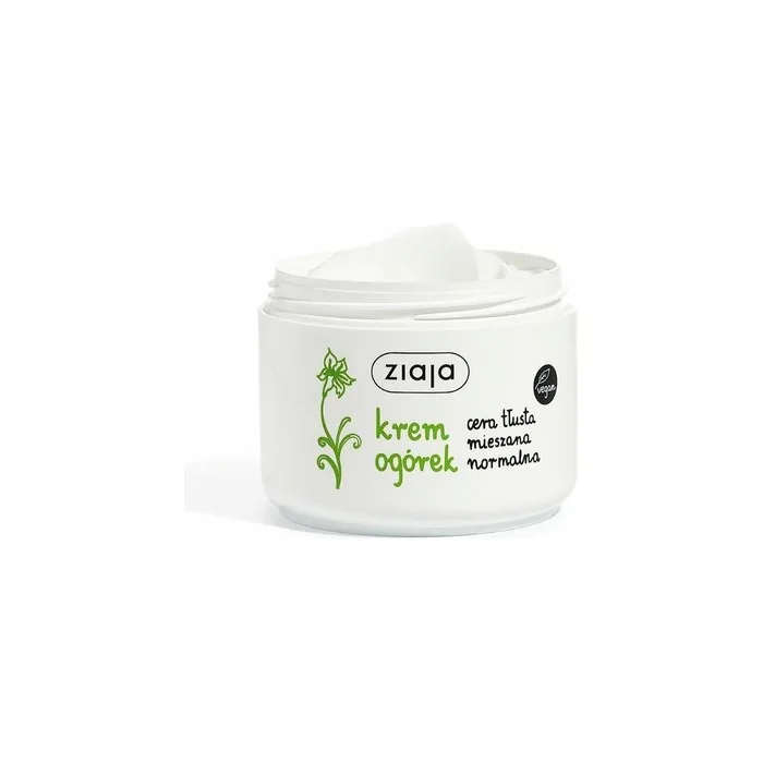Ziaja Cucumber Face Cream 100ml - Moisturizing Cream for Oily and Combination Skin