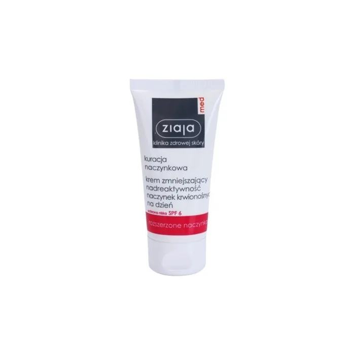 Ziaja Moisturizing Skin With A Tendency To Redness Spf 6 Capillary Care 50 Ml