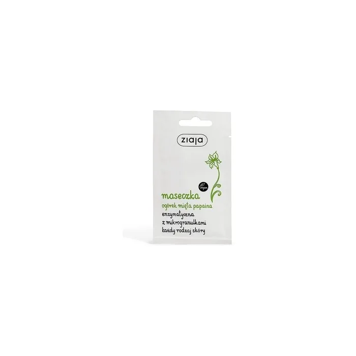 Ziaja Enzymatic Mask With Microgranules For All Skin Types Cucumber, Mint, Papain 7ml
