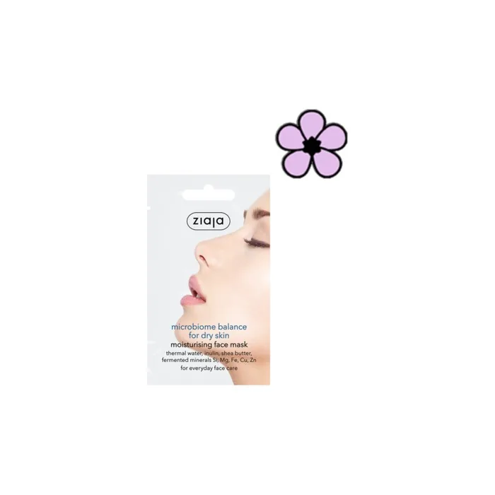 Ziaja Microbiome Moisturising Face Mask for Dry Skin 7ml