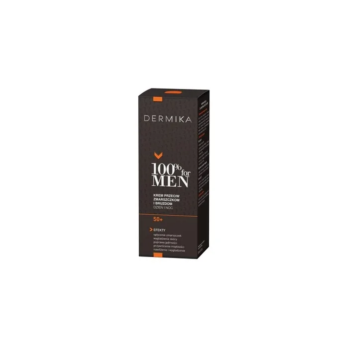Dermika 100% For Men Cream 50+ Anti-Wrinkle And Fine Line Cream For Day/Night 50ml