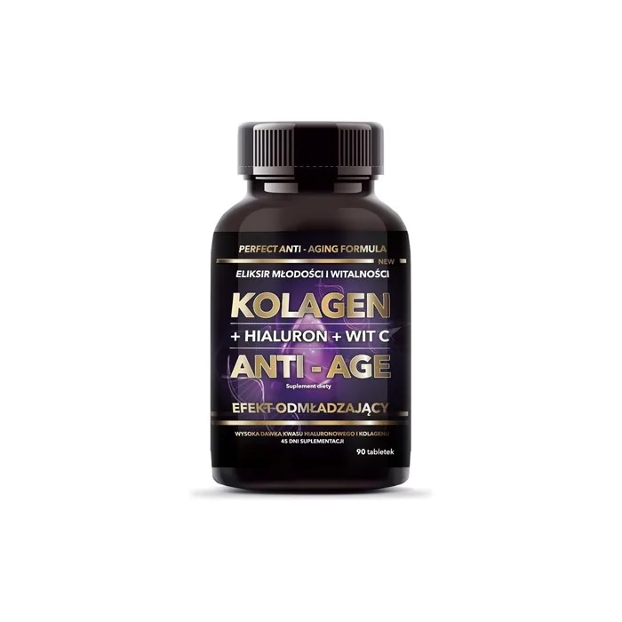Intenson Youth And Vitality Elixir Collagen + Hyaluronic Acid + Vitamin C Anti-Age Dietary Supplement 90 Tablets