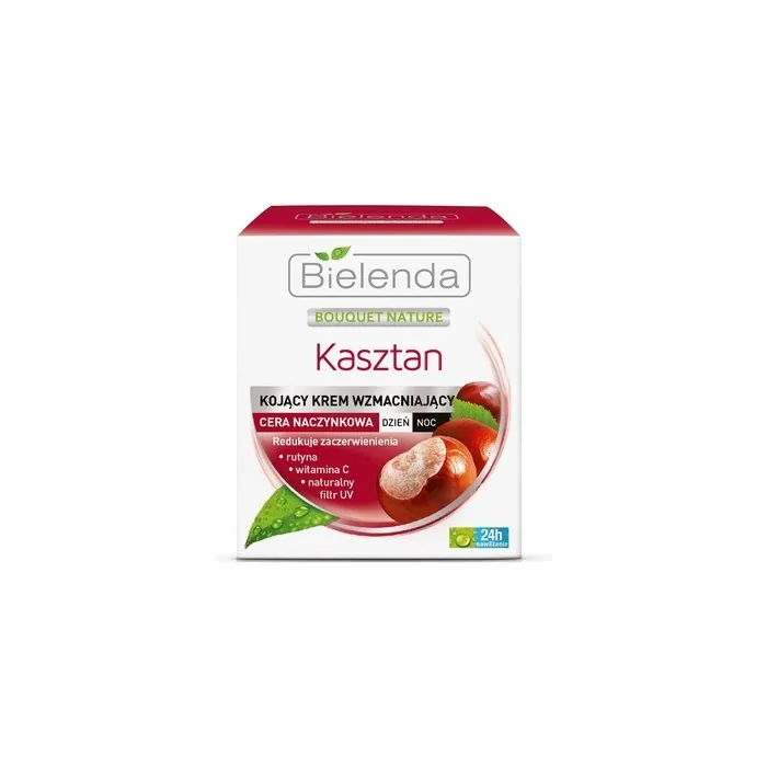 Bielenda Bouquet Nature Strengthening Cream For Couperose Skin Day/Night Chestnut 50ml