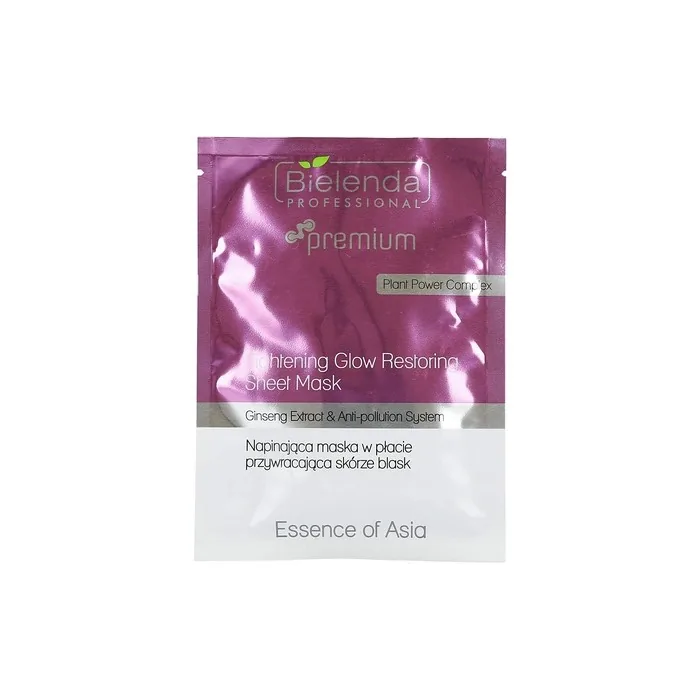 Bielenda Professional Essence Of Asia Tightening Glow Restoring Sheet Mask 25g