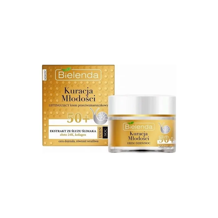 Bielenda Youth Treatment Moisturizing Anti-Wrinkle Cream Snail Slime 50+ 50ml