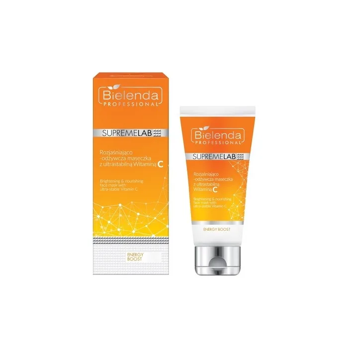 Bielenda Professional Supremelab Energy Boost Brightening And Nourishing Mask With Ultra-Stable Vitamin C 70ml