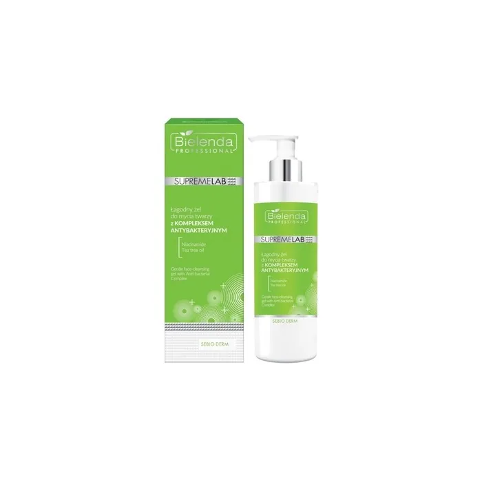Bielenda Professional Supremelab Sebio Derm Gentle Face-Cleansing Gel With Anti-Bacterial Complex - 200g