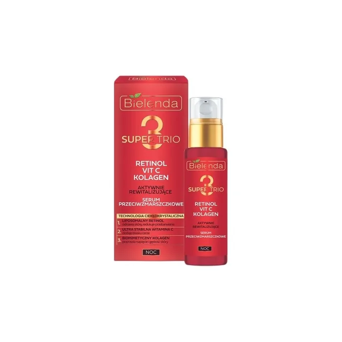 Bielenda Super Trio Active Revitalizing Anti-Wrinkle Night Serum 30ml