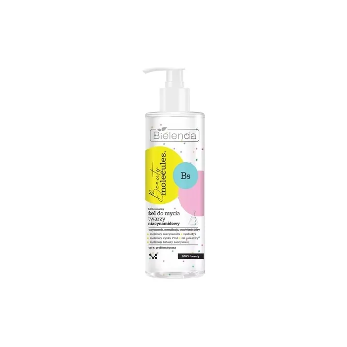 Bielenda Beauty Molecules Molecular Niacinamide Facial Cleansing Gel For Problematic Skin 195ml