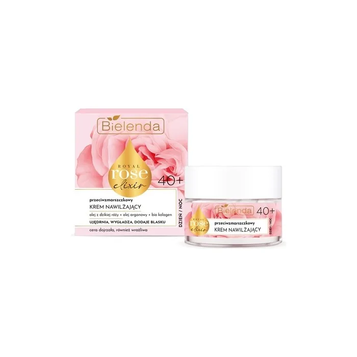 Bielenda Royal Rose Elixir Anti-Wrinkle Cream For Face Day/Night 40+ 50ml