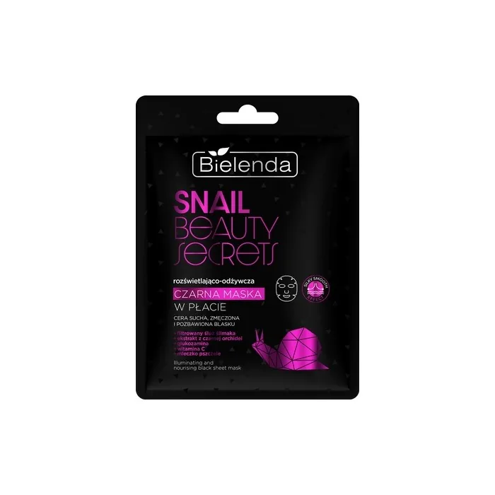 Bielenda Snail Bs Black Mask Brightening Nourishing
