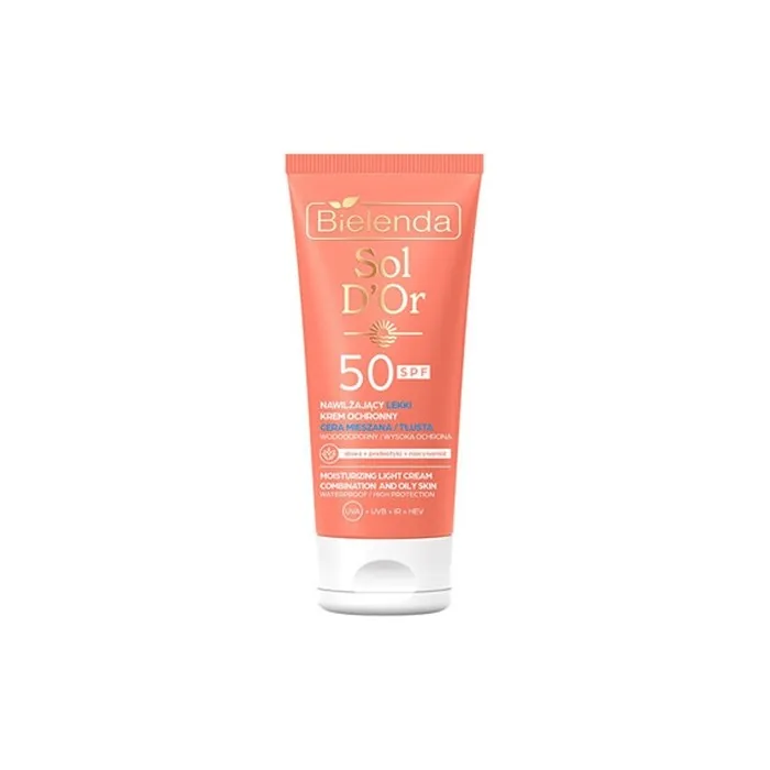 Bielenda Moisturizing Light Cream SPF 50 Protective Face Cream