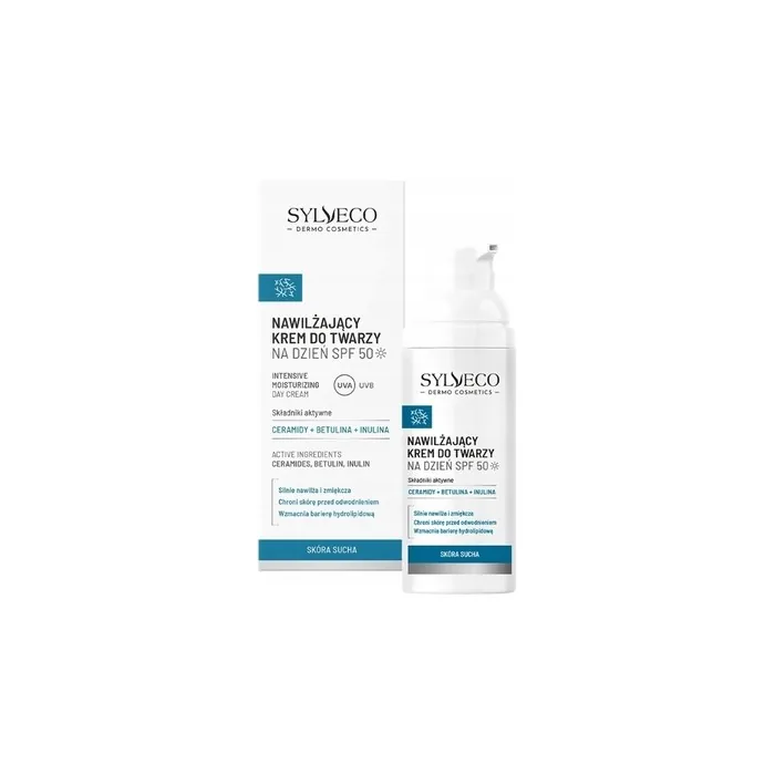 Sylveco Dermo Skin Dry Moisturizing Face Cream For Day Spf 50 50 Ml