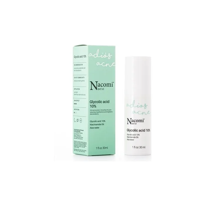 Nacomi Next Level Glycolic Acid 10% Serum With Glycolic Acid 30ml
