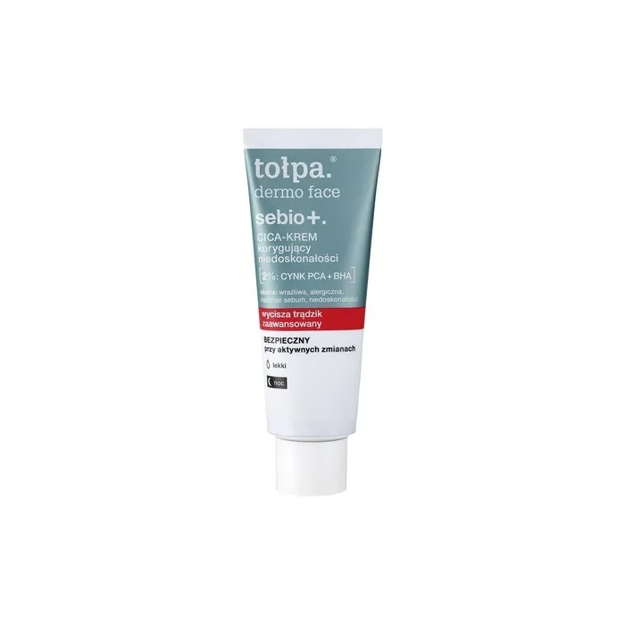 Topa Dermo Face Sebio+ Cica Night Correcting Cream Zinc Pca+Bha 40ml
