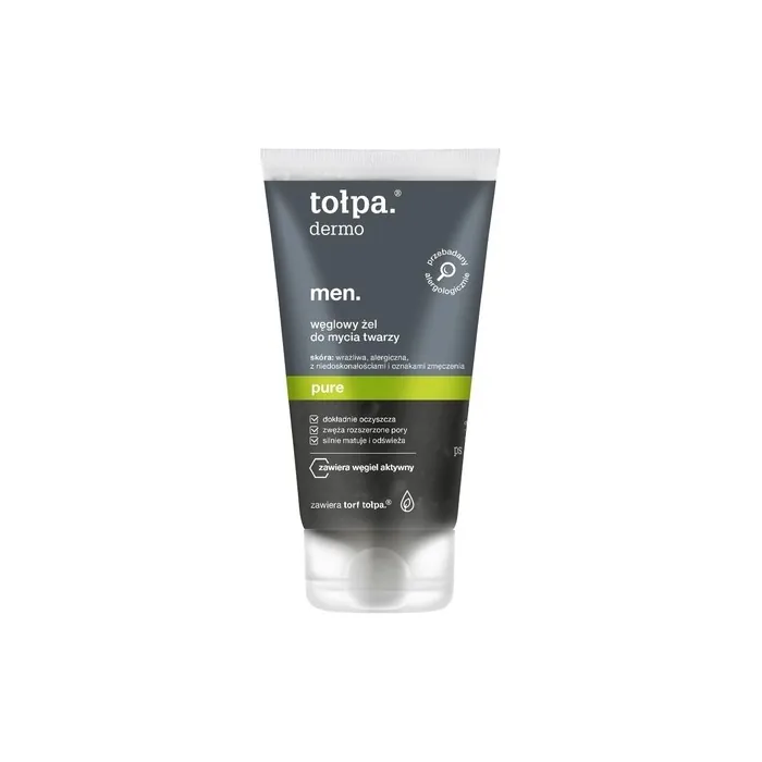 Tolpa Dermo Men Pure Charcoal Face Wash Gel 150ml